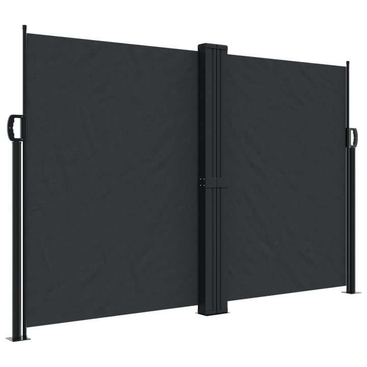 sammenrullelig sidemarkise 160x1200 cm sort