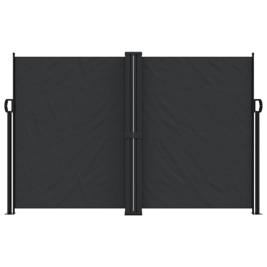 sammenrullelig sidemarkise 160x1200 cm sort