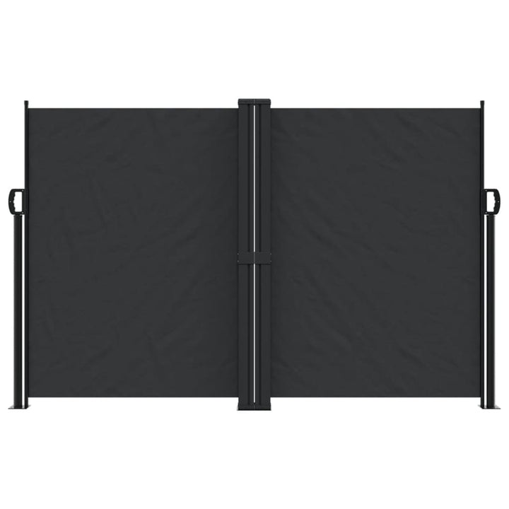 sammenrullelig sidemarkise 160x1200 cm sort