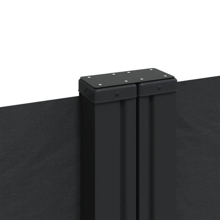 sammenrullelig sidemarkise 160x1200 cm sort