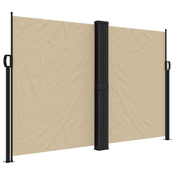 sidemarkise 160x1200 cm sammenrullelig beige