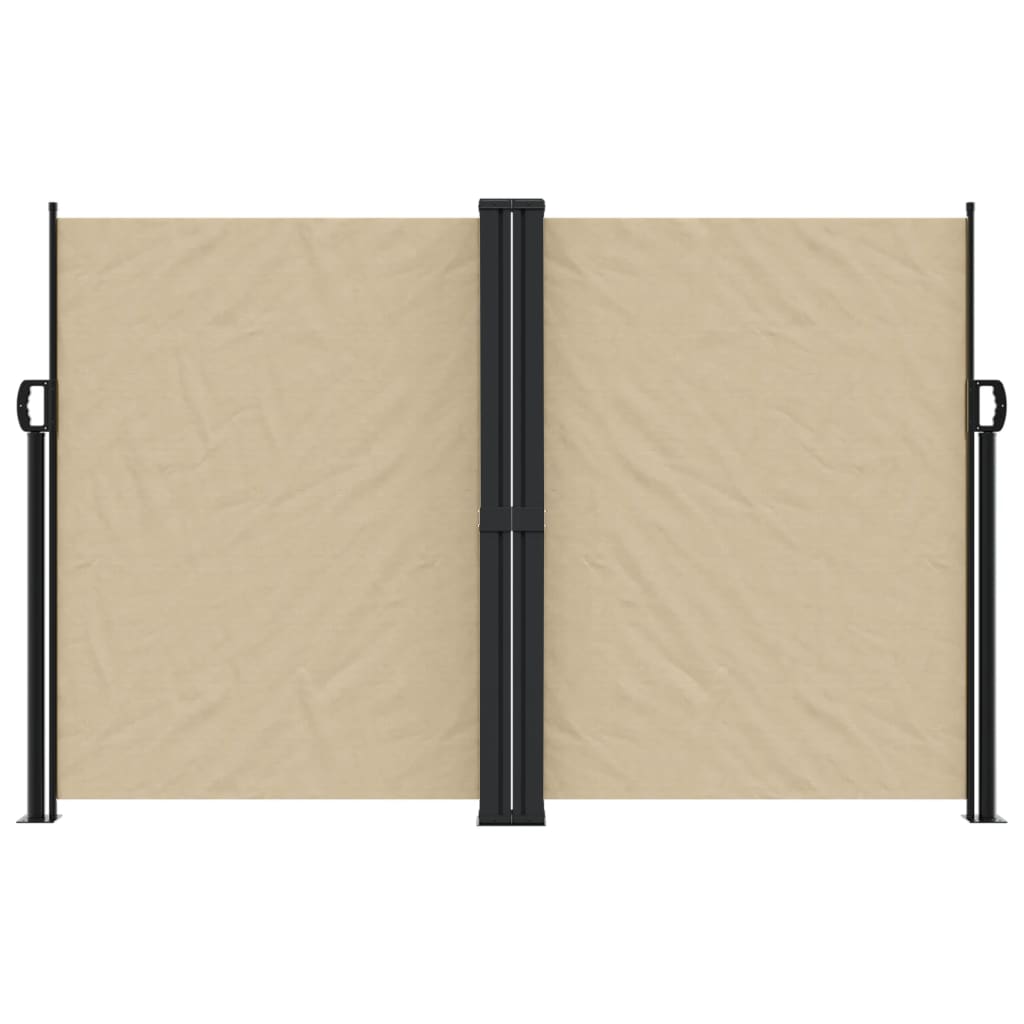sidemarkise 160x1200 cm sammenrullelig beige