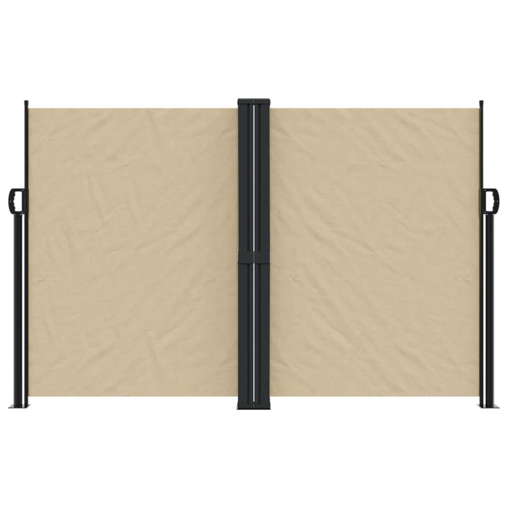 sidemarkise 160x1200 cm sammenrullelig beige