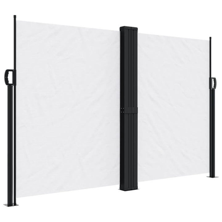 sidemarkise 160x1200 cm sammenrullelig hvid