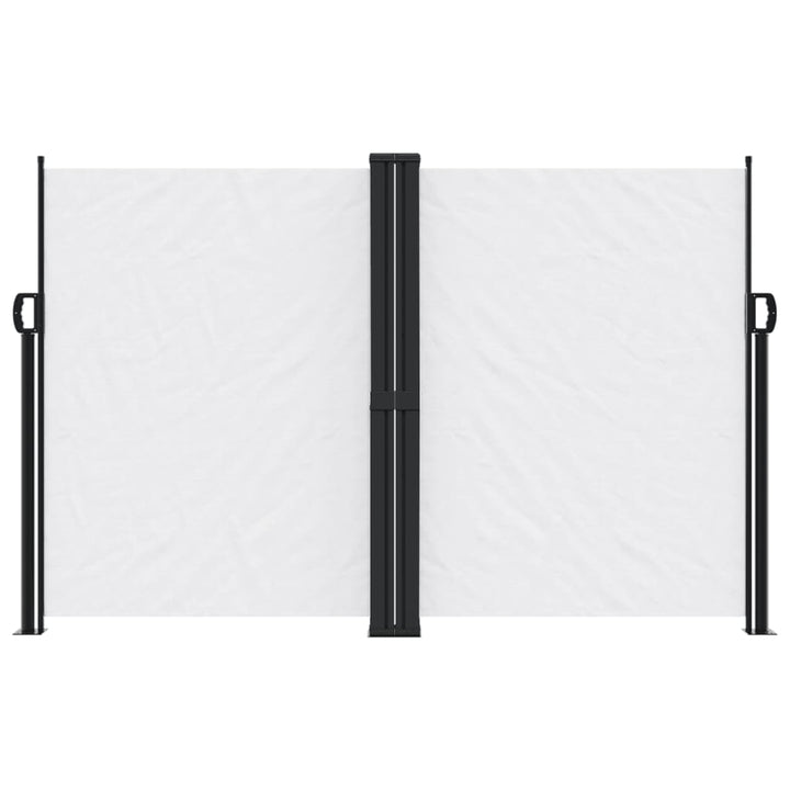 sidemarkise 160x1200 cm sammenrullelig hvid