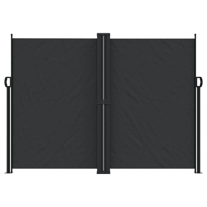 sammenrullelig sidemarkise 180x1200 cm sort