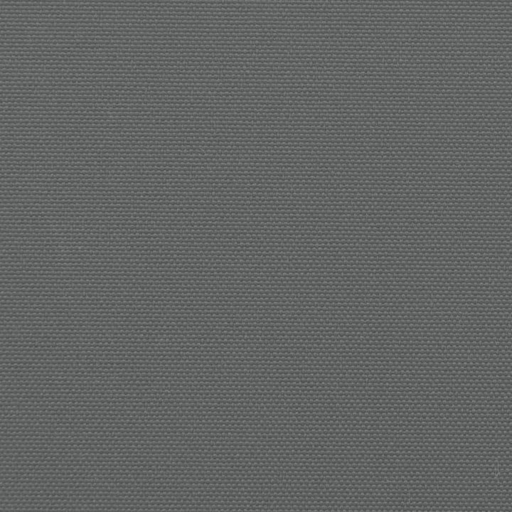 sammenrullelig sidemarkise 180x1200 cm antracitgrå