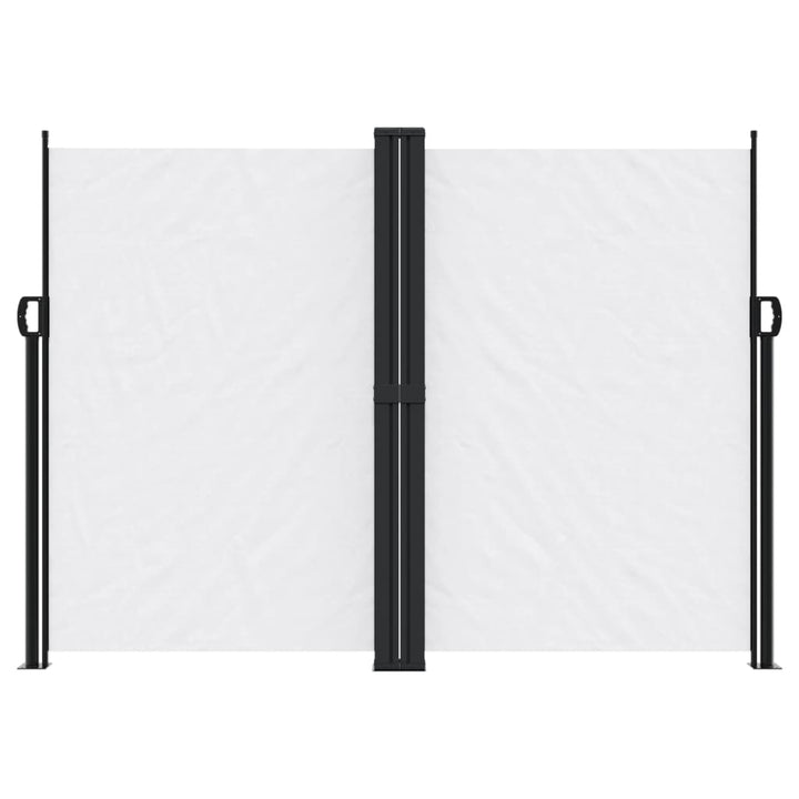 sidemarkise 180x1200 cm sammenrullelig hvid