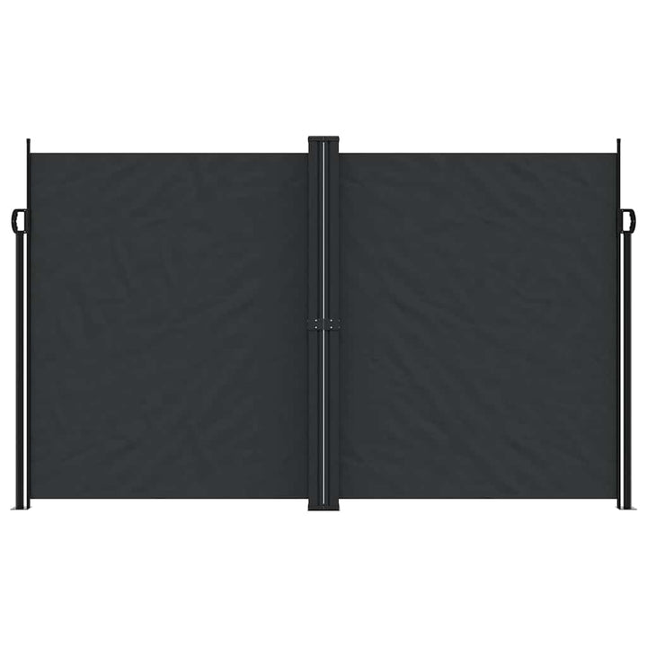 sammenrullelig sidemarkise 200x1200 cm sort