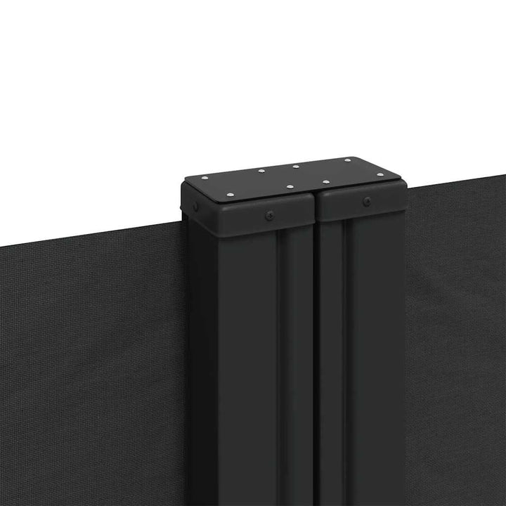 sammenrullelig sidemarkise 200x1200 cm sort