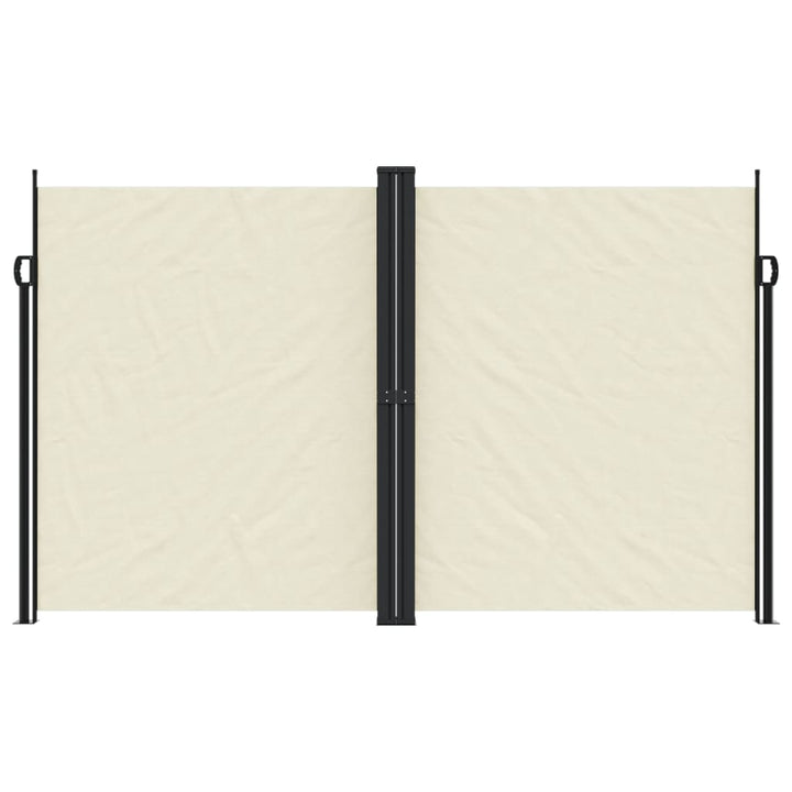 sammenrullelig sidemarkise 200x1200 cm cremefarvet