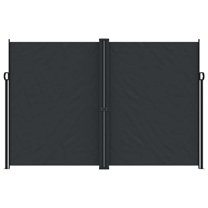 sammenrullelig sidemarkise 220x1200 cm sort