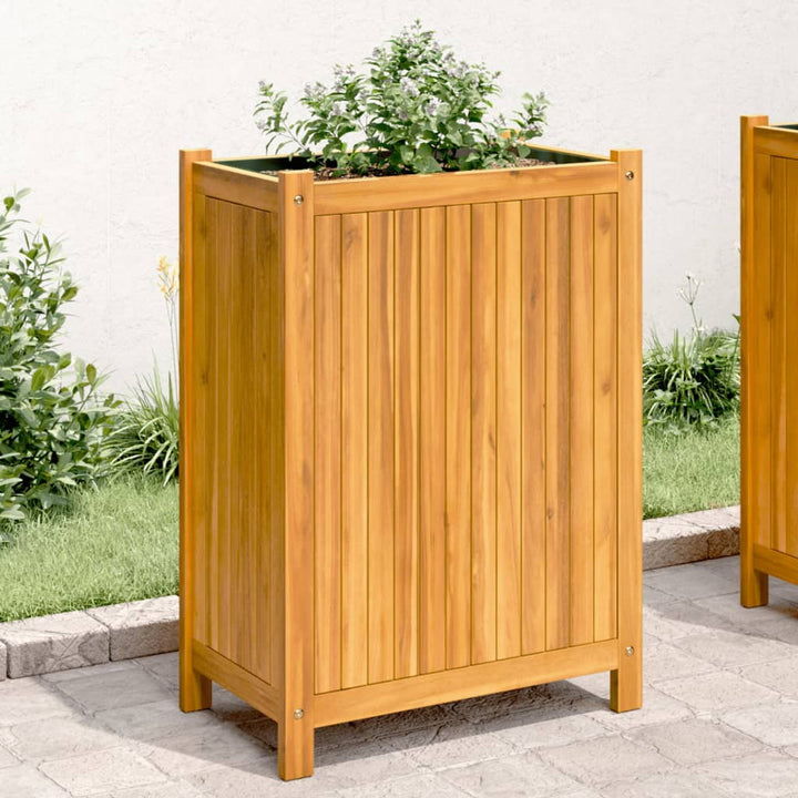 plantekasse med for 54x31x75 cm massivt akacietræ