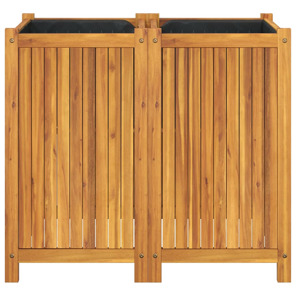 plantekasse med for 84x42x75 cm massivt akacietræ