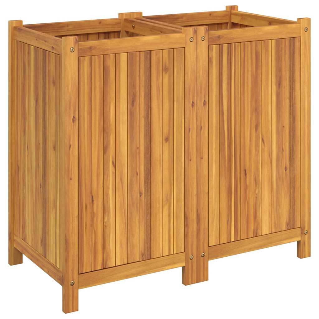 plantekasse med for 84x42x75 cm massivt akacietræ