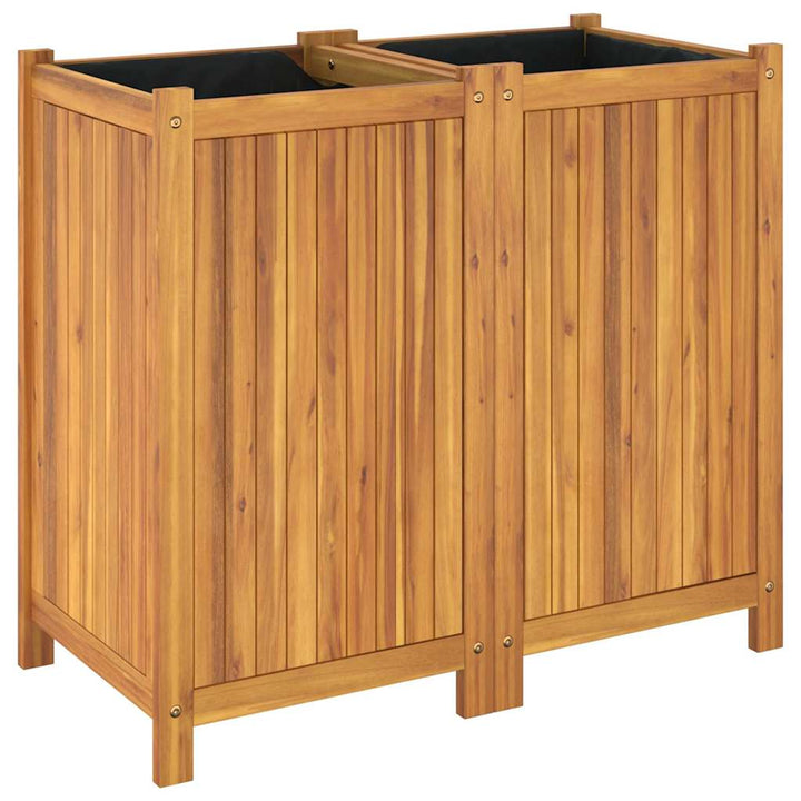 plantekasse med for 84x42x75 cm massivt akacietræ