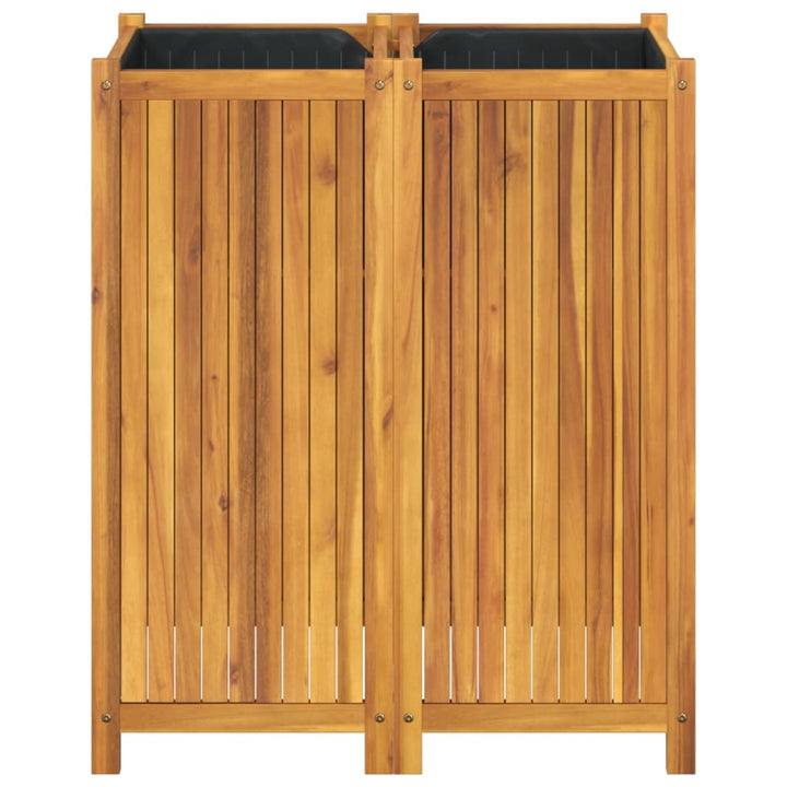 plantekasse med for 84x42x100 cm massivt akacietræ