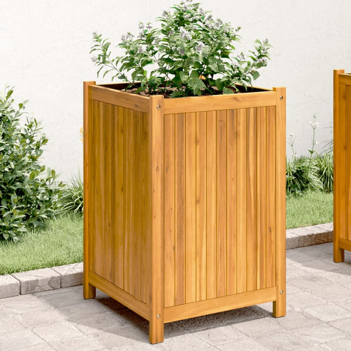 plantekasse med for 50x50x75 cm massivt akacietræ