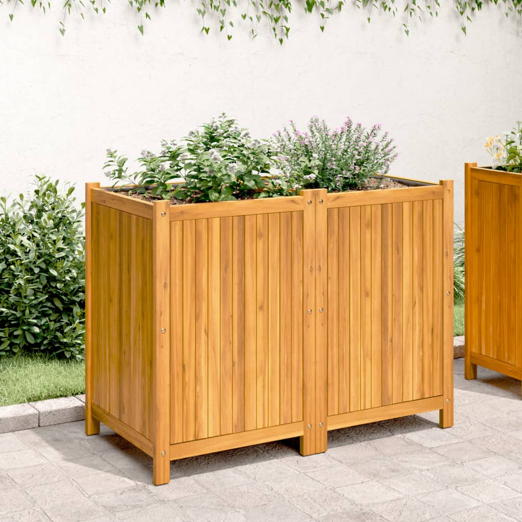 plantekasse med for 100x50x75 cm massivt akacietræ