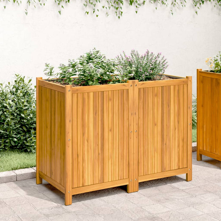 plantekasse med for 100x50x75 cm massivt akacietræ