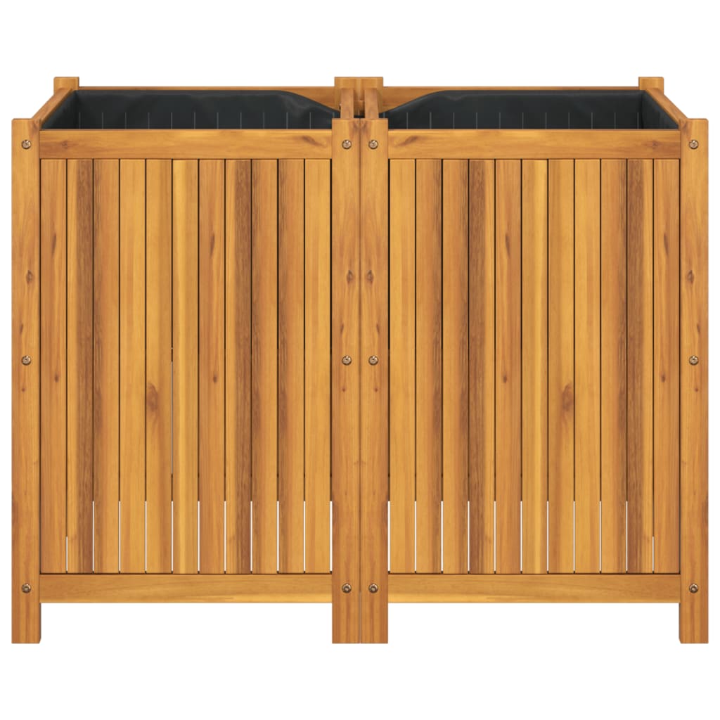 plantekasse med for 100x50x75 cm massivt akacietræ