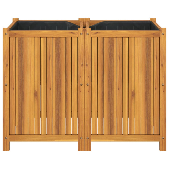 plantekasse med for 100x50x75 cm massivt akacietræ