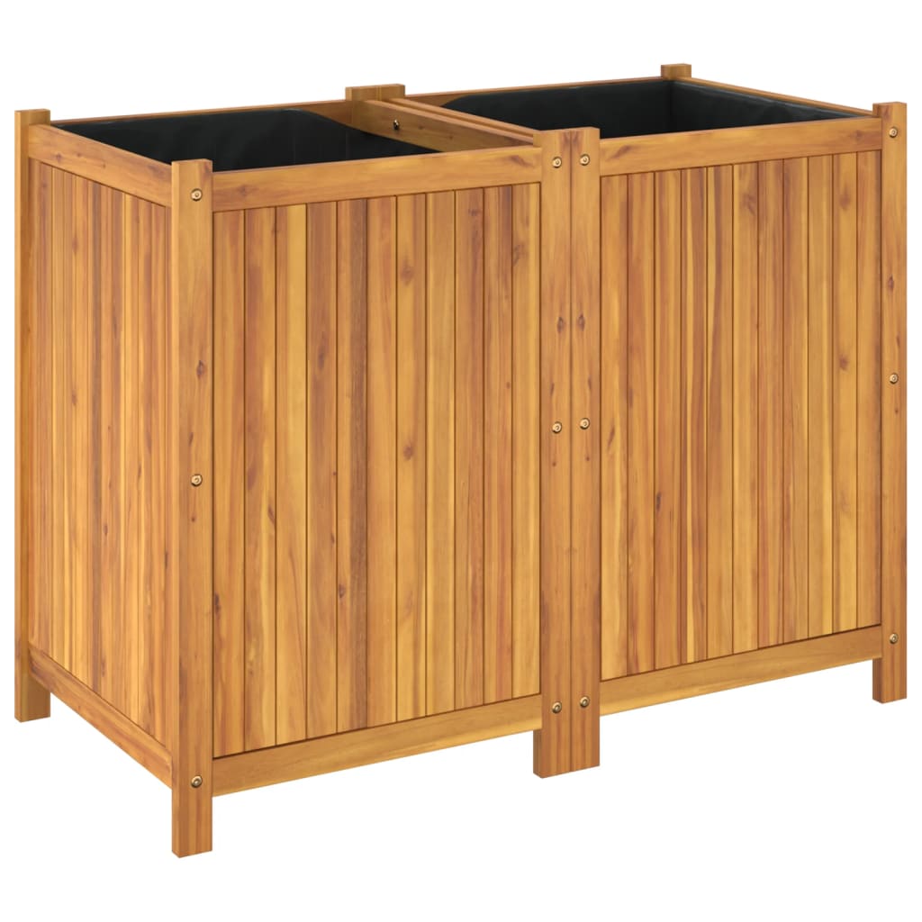 plantekasse med for 100x50x75 cm massivt akacietræ