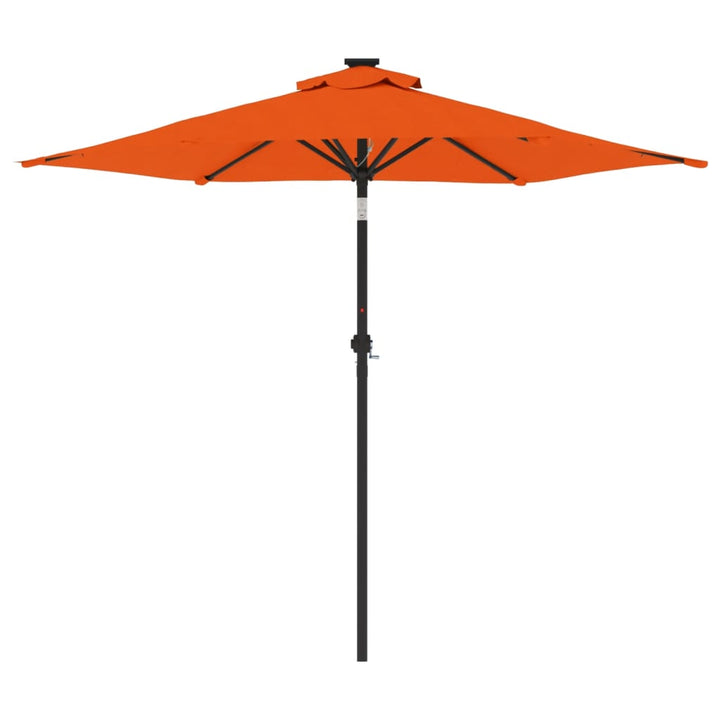parasol med stålstang 225x225x212 cm terracotta