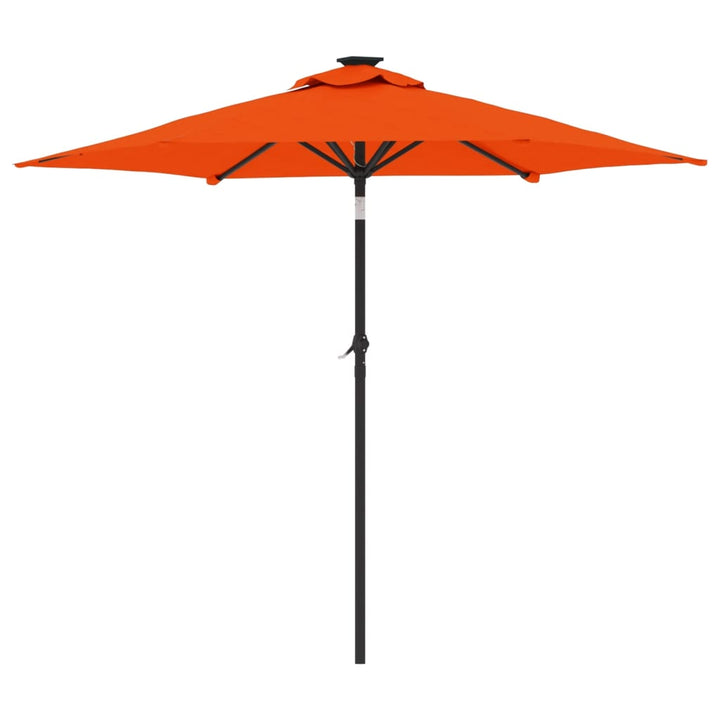 parasol med stålstang 225x225x212 cm terracotta