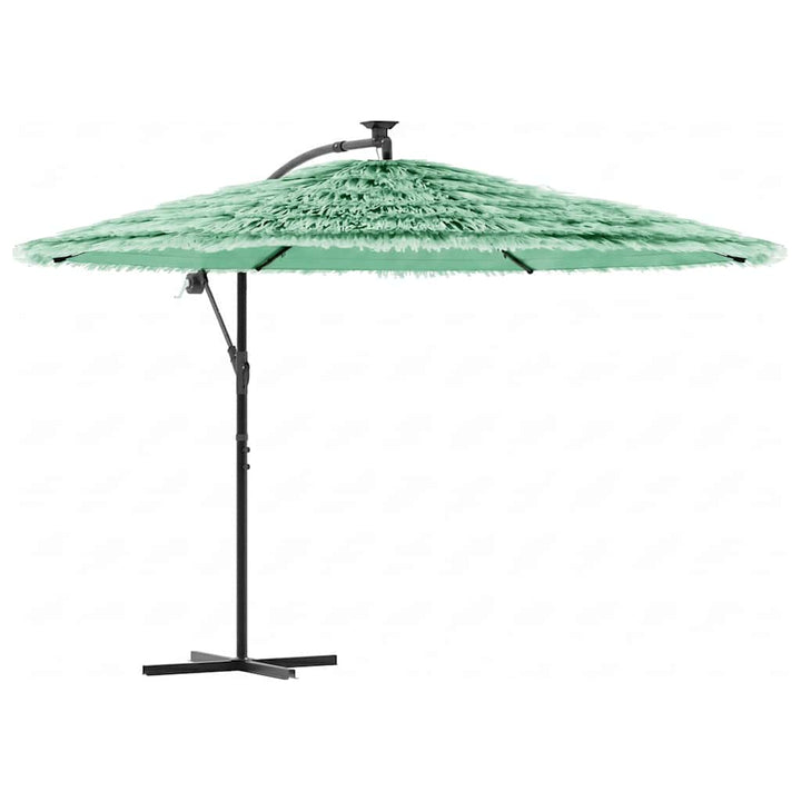 haveparasol med stålstang 269x269x235 cm grøn