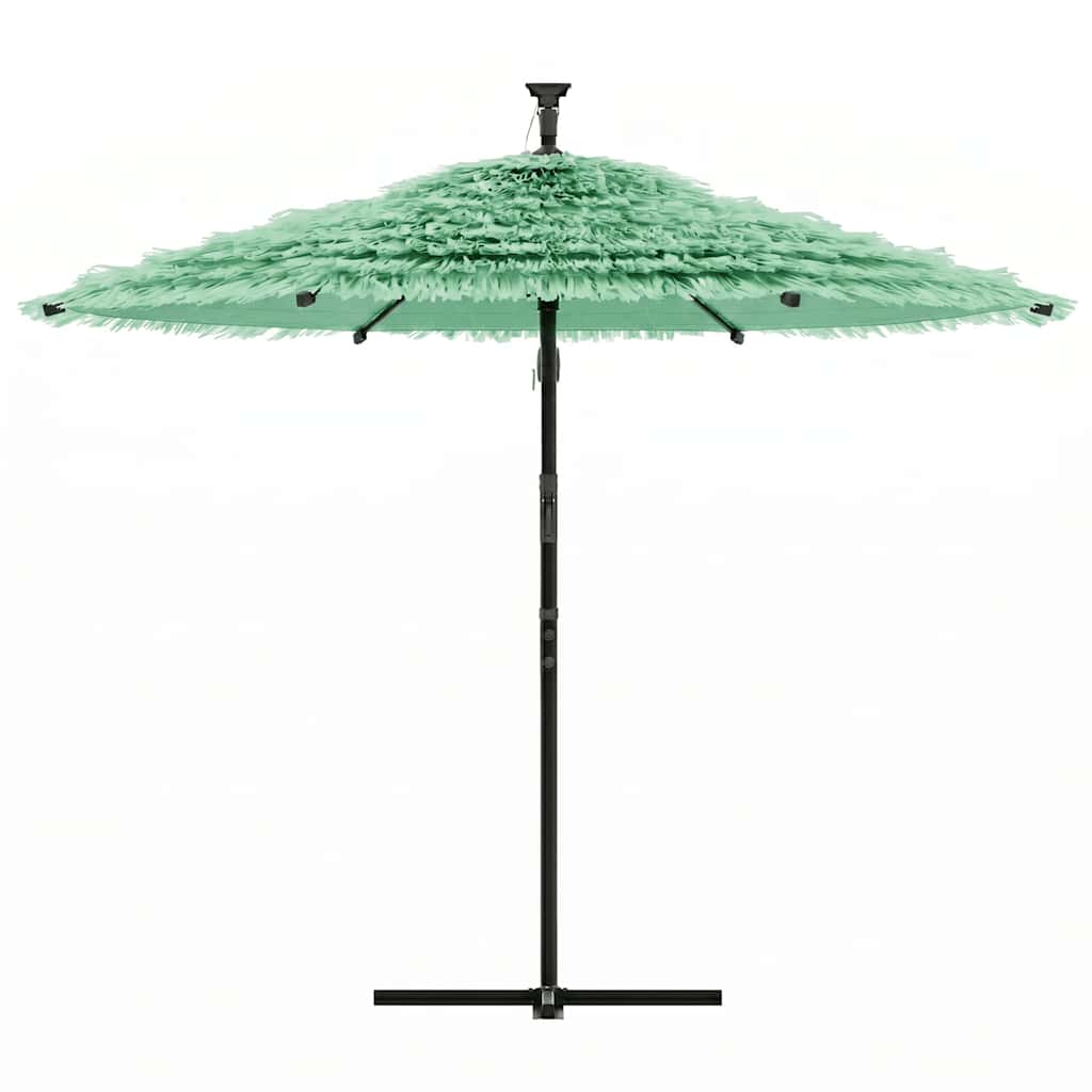 haveparasol med stålstang 269x269x235 cm grøn