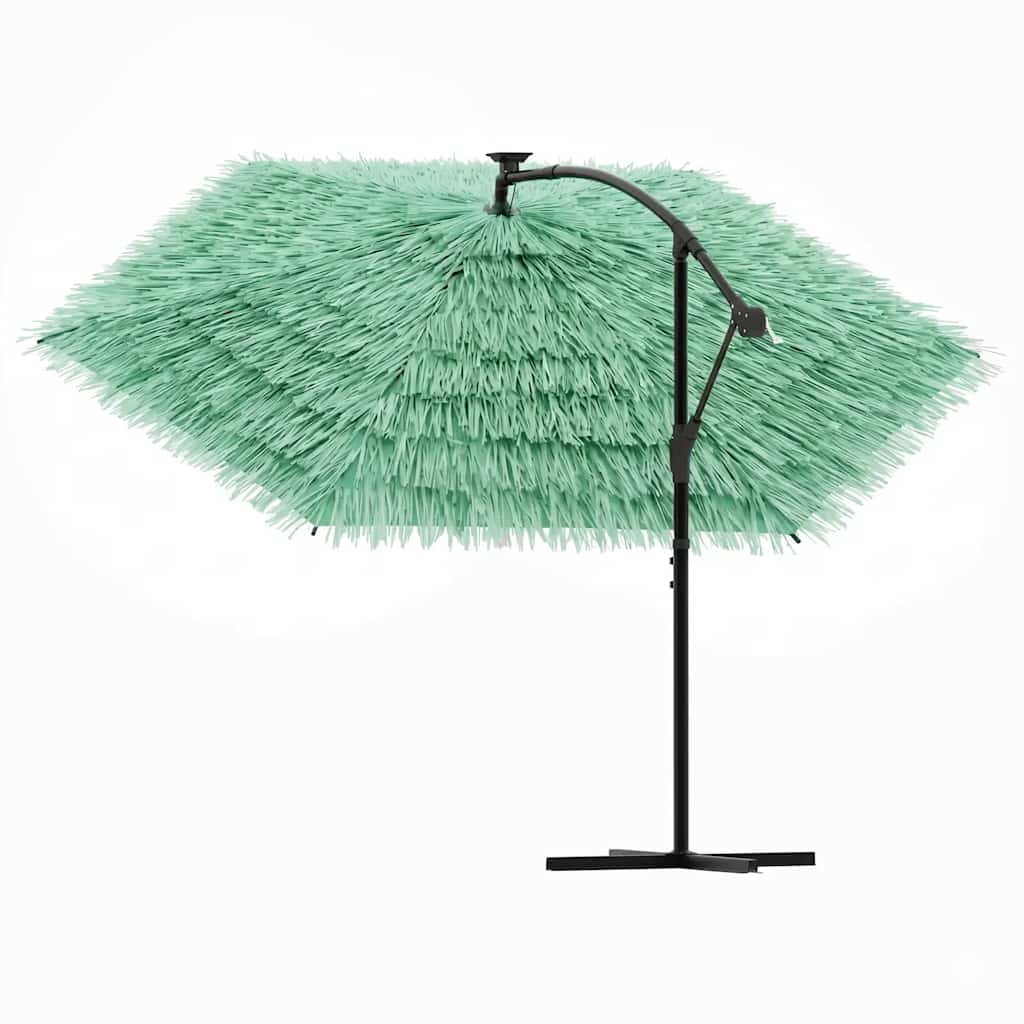 haveparasol med stålstang 269x269x235 cm grøn