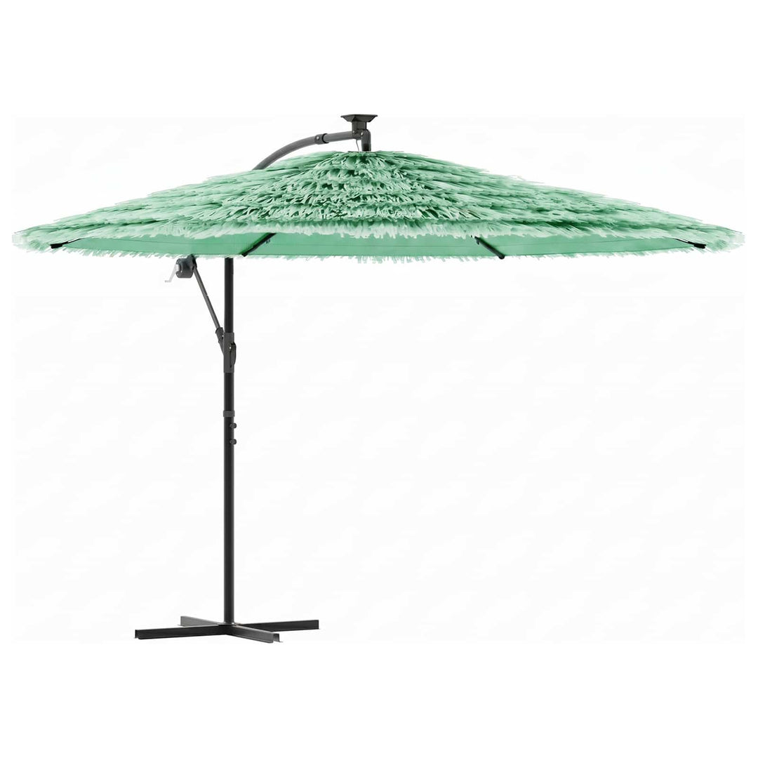 haveparasol med stålstang 269x269x235 cm grøn