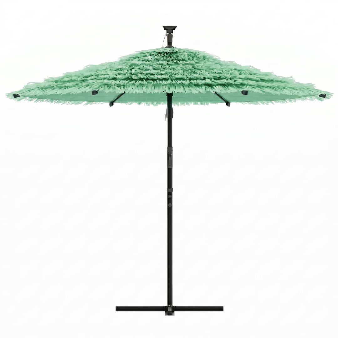 haveparasol med stålstang 269x269x235 cm grøn