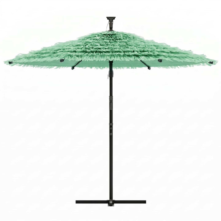 haveparasol med stålstang 269x269x235 cm grøn