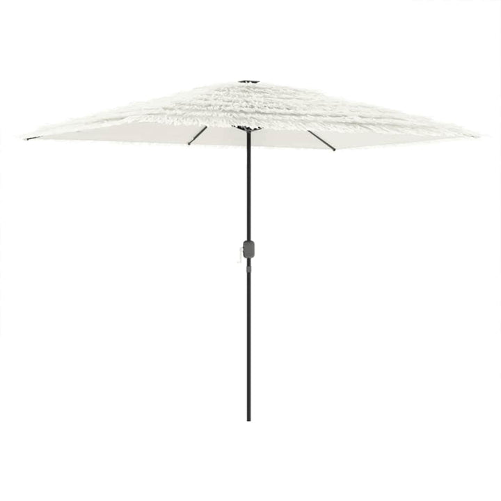 haveparasol med stålstang 300x200x250 cm hvid