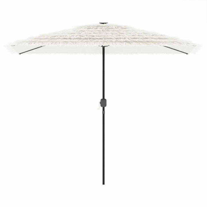 haveparasol med stålstang 300x200x250 cm hvid