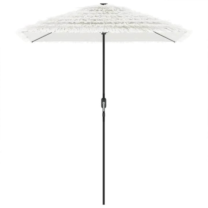 haveparasol med stålstang 300x200x250 cm hvid