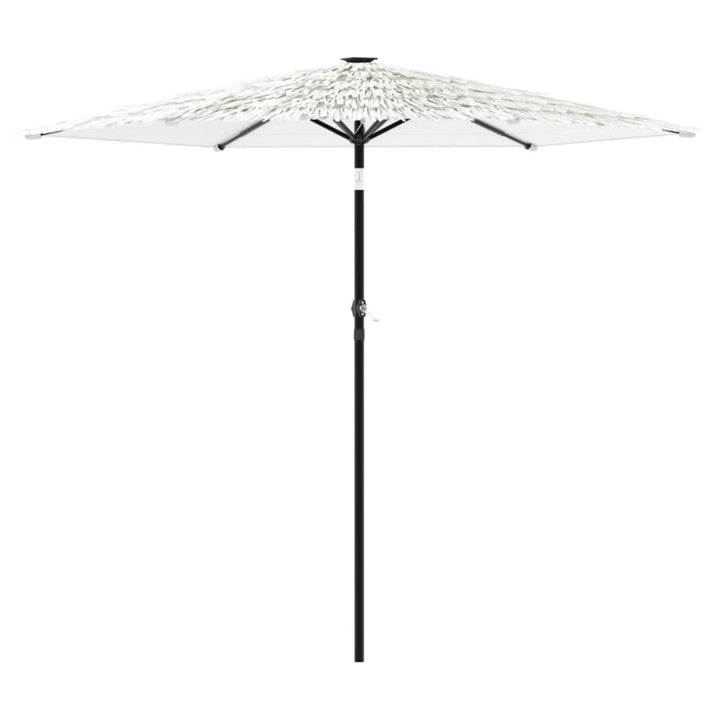 parasol med stålstang 223x223x213 cm hvid