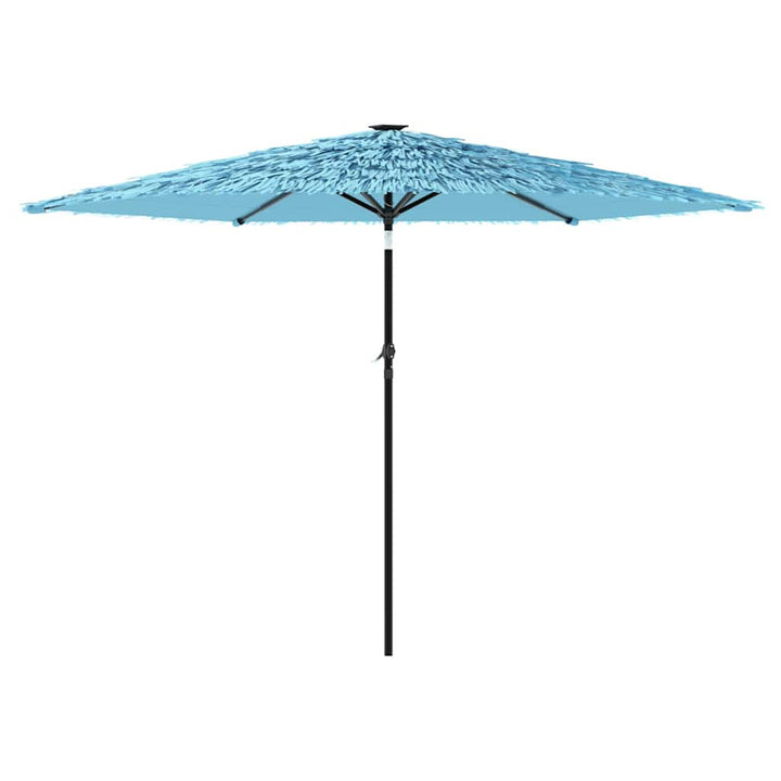 haveparasol med stålstang 288x288x225 cm blå