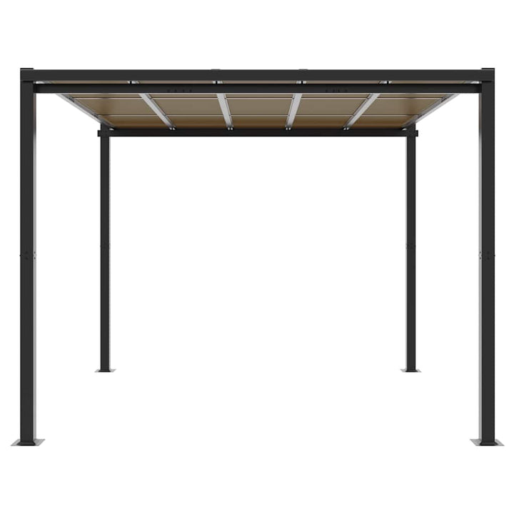 havepavillon 3x3 m aluminium antracitgrå