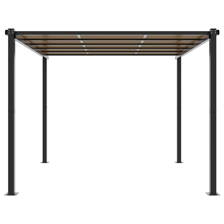 havepavillon 3x3 m aluminium antracitgrå