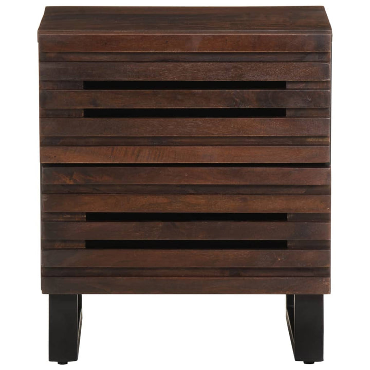 sengebord 40x34x46 cm massivt mangotræ