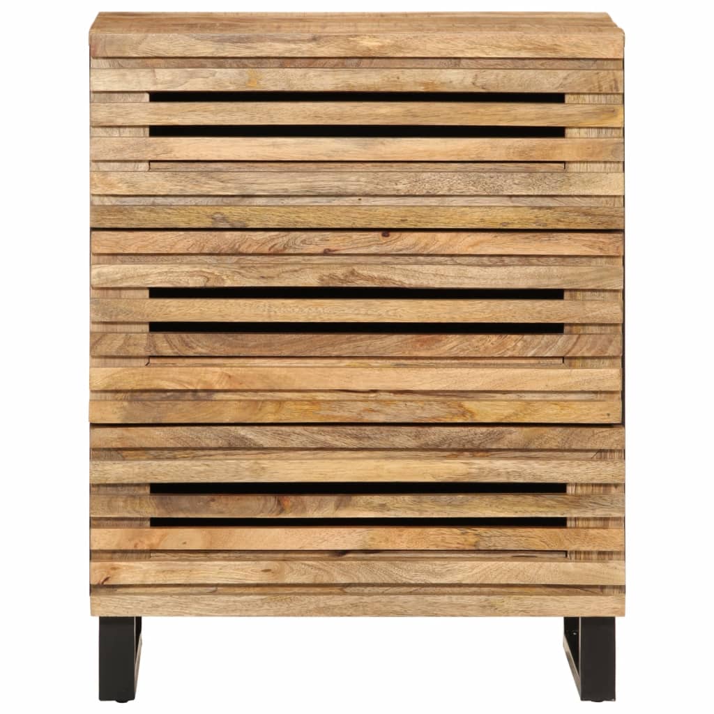 skænk 60x34x75 cm massivt ru mangotræ
