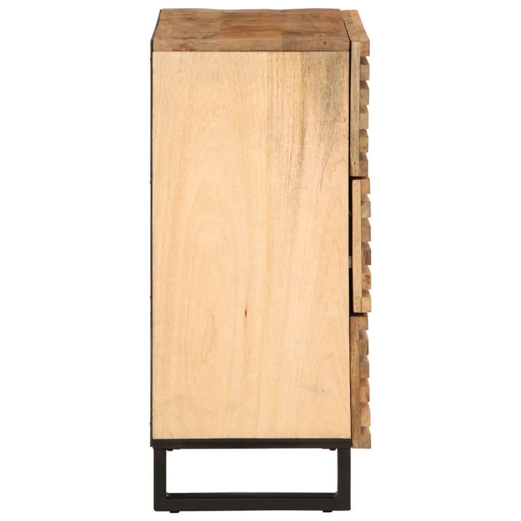 skænk 60x34x75 cm massivt ru mangotræ