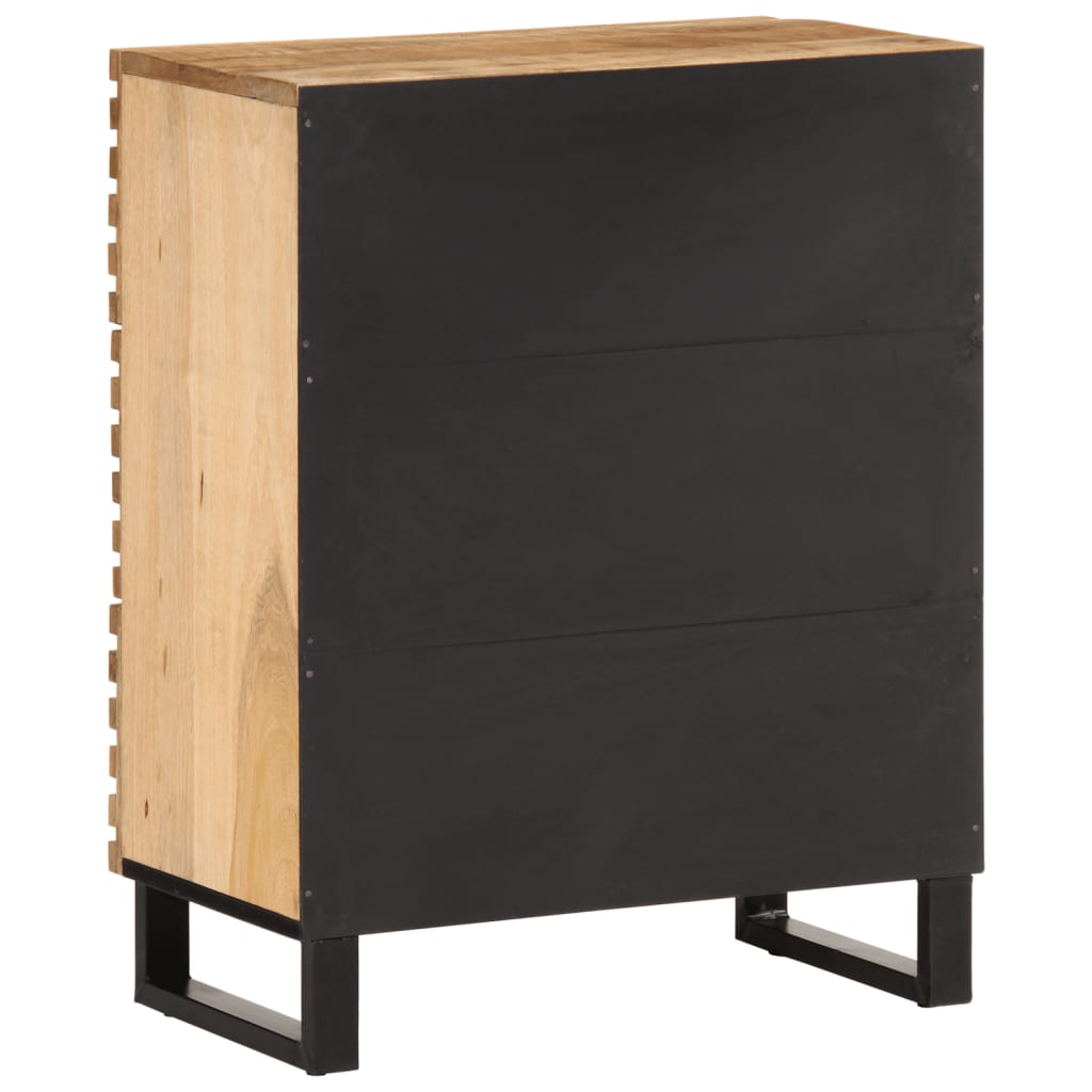 skænk 60x34x75 cm massivt ru mangotræ