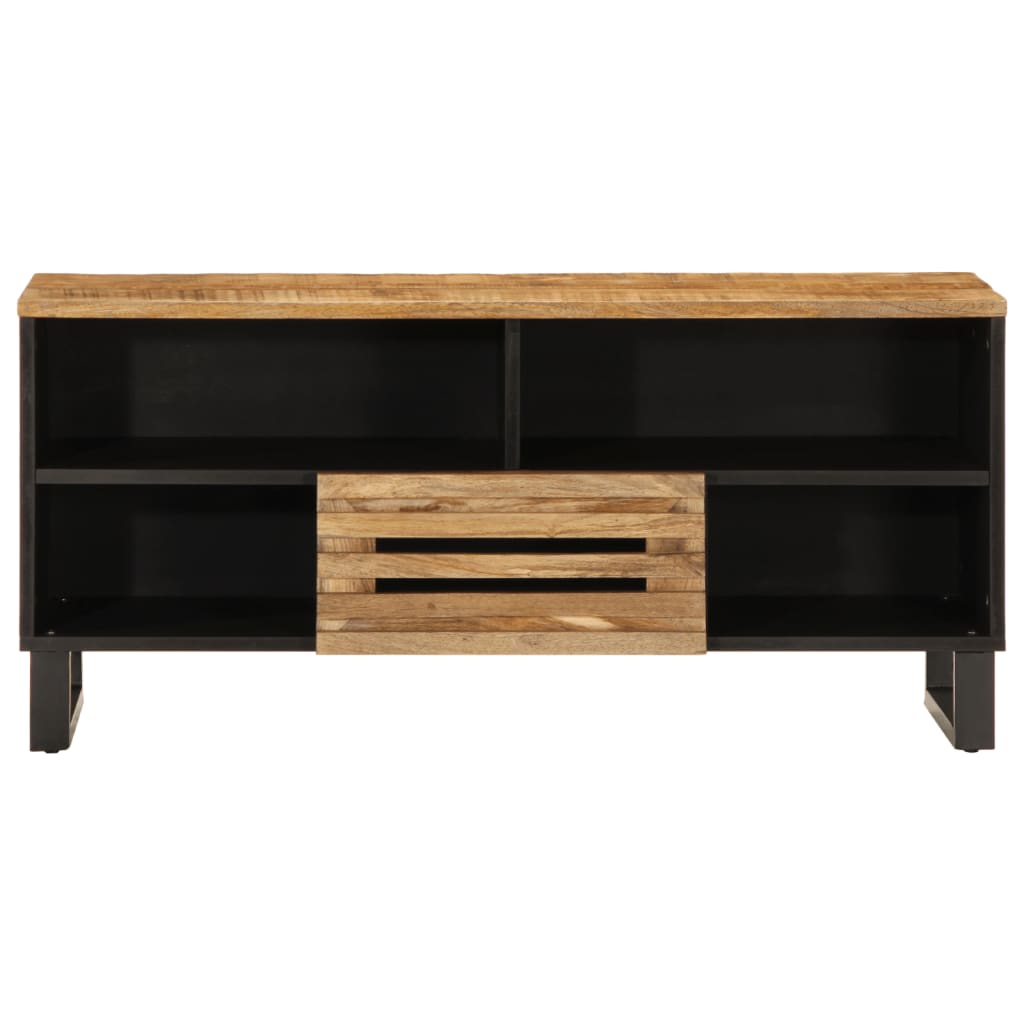 tv-bord 100x34x46 cm massivt ru mangotræ