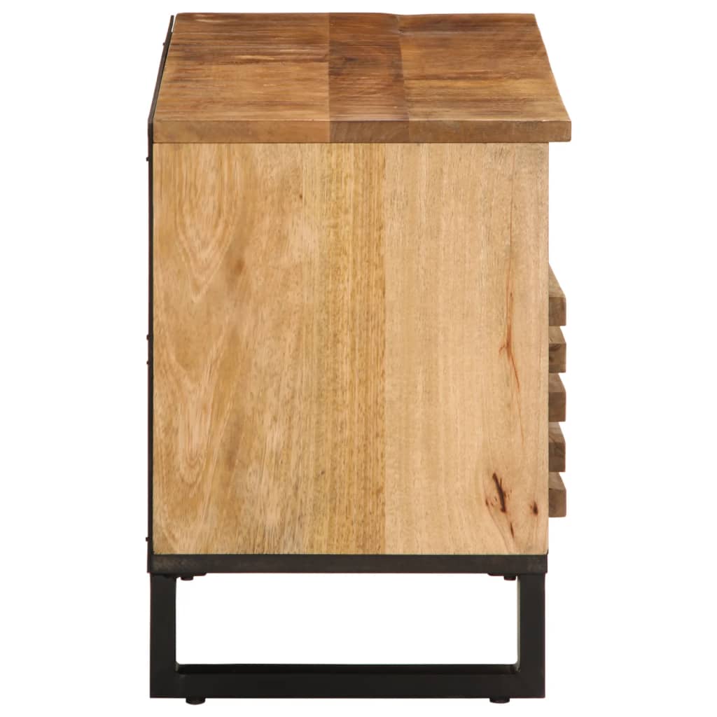tv-bord 100x34x46 cm massivt ru mangotræ