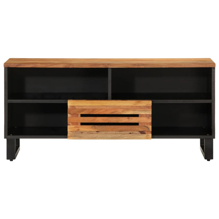 tv-bord 100x34x46 cm massivt akacietræ