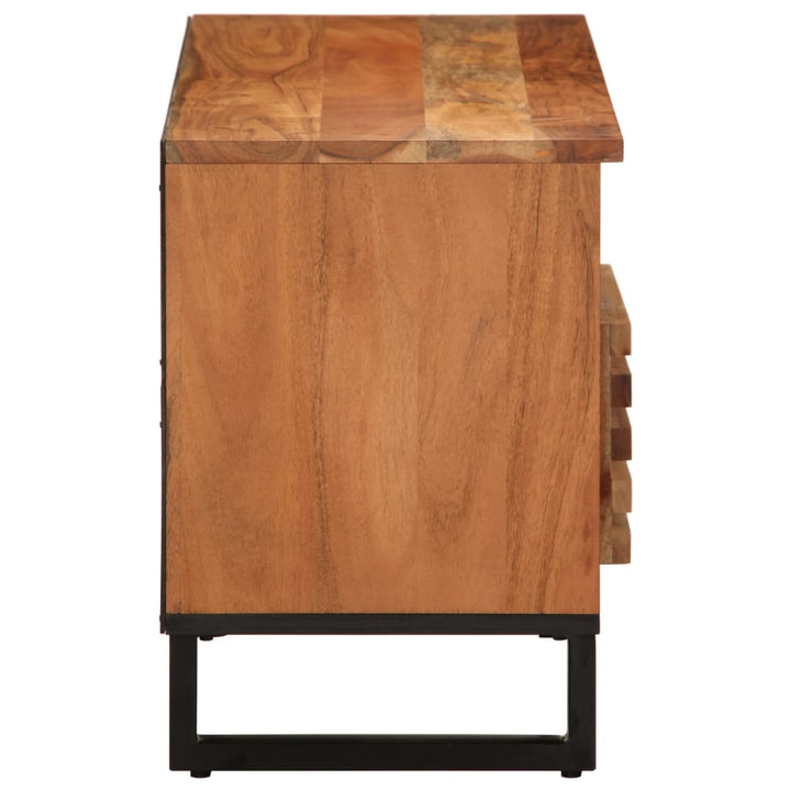 tv-bord 100x34x46 cm massivt akacietræ